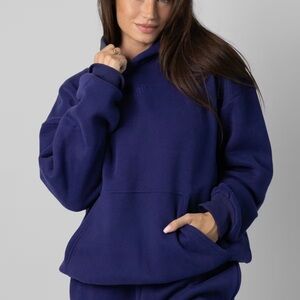 Comfrt indigo Blue Hoodie